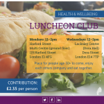 Luncheon Club Leaflet